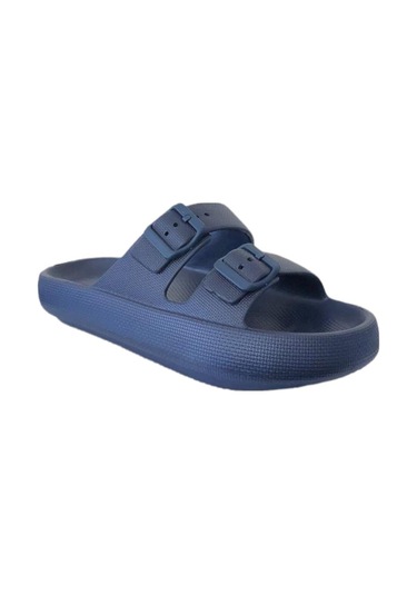 Akınal Bella E282 Lacivert Erkek Tokalı Plaj Terlik Lacivert