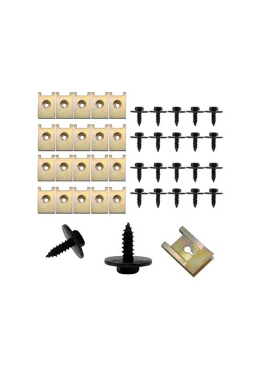 Fobz Metal Klipsli Araç Sabitleme Vidaları 40'lı Set 391712915