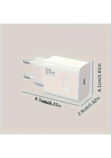 Honeybeeshop Beşli Fiş 1m Kablo Samsung İpdone Uyumlu Hızlı Şarj Cihazı 25w Usb C Ve Usb Cden Lightning Kablolu