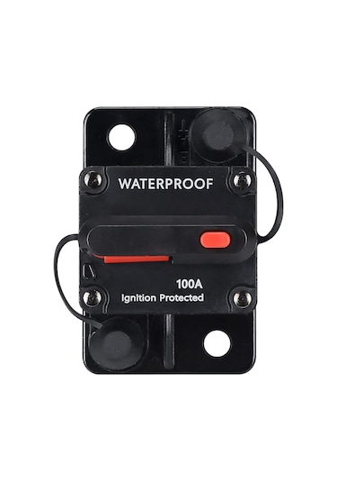 Waterproof Obus Karavan Dc Sigorta 100 Amper Otomatik Sigorta