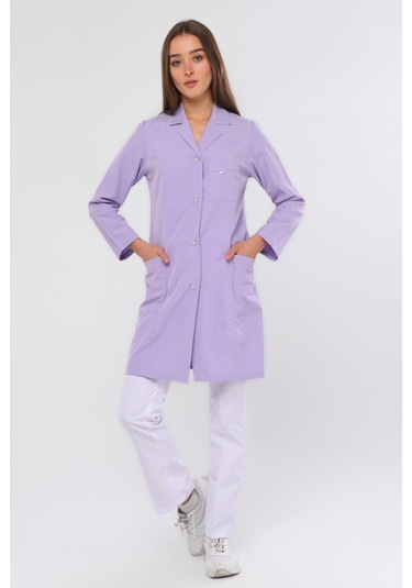 Uniprom Kadın İş Önlüğü Temizlik Görevlisi Hademe Aşçı Stajyer Lila