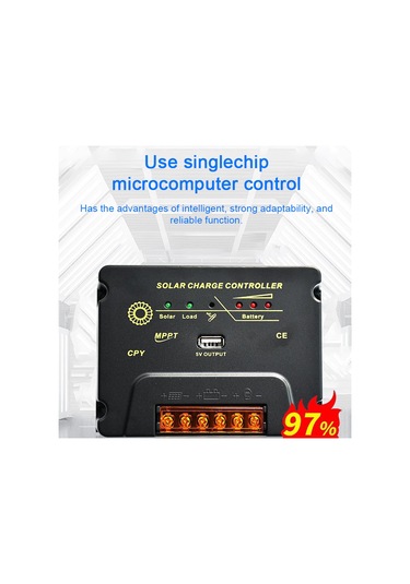 Yaozixa 20a Mppt Güneş Enerji Kontrolörü - 12v/24v Otomatik Tanıma, En Yüksek Verimli Akü Şarjı, 5v 1a Usb Çıkışı