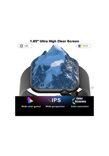 Jeemson 1.85" Ekran Ip67 Su Geçirmez Akıllı Saat (İthalatçı Garantili)