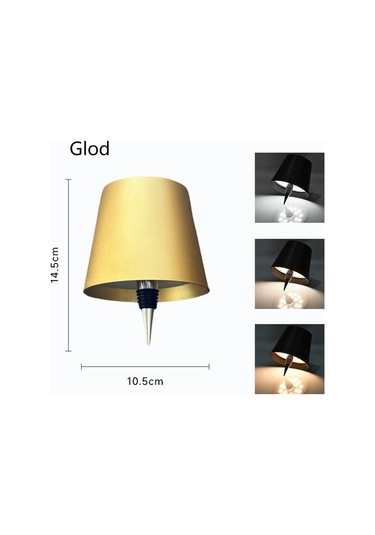 Metabagua De Beers Led Şarap Şişesi Lambası 3 Renk Dokunmatik Kontrol Ve Kademesiz Karartma Masa Lambası Gece Lambası Ny3frv Bej