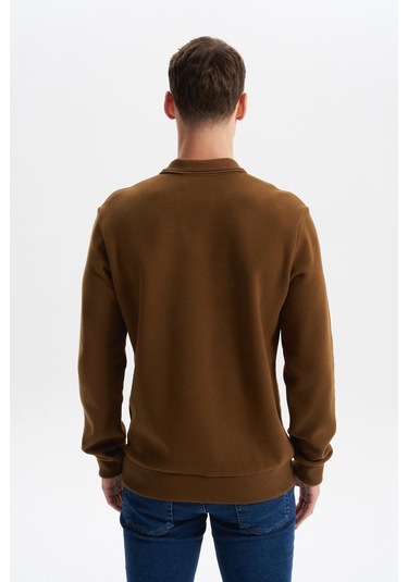 Arma Erkek Regular Fit Polo Yaka Sweatshirt Karbon Fırçalı Selanik, %65 Pamuk %35 Polyester, Düğmesiz Basic K30554698602 Kahverengi-k7 Arma Erkek Regular Fit Polo Yaka Sweatshirt Karbon Fırçalı Selanik, %65 Pamuk %35 Polyester, Düğmesiz Basic K30554698602 Kahverengi-k7