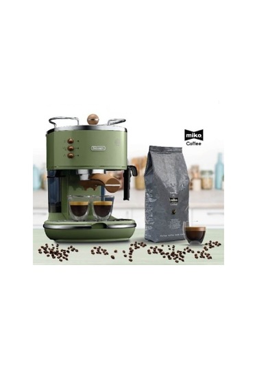 Delonghi ECOV311.GR Icona Vintage Serisi Espresso ve Cappuccino Makinesi + Paket Kahve