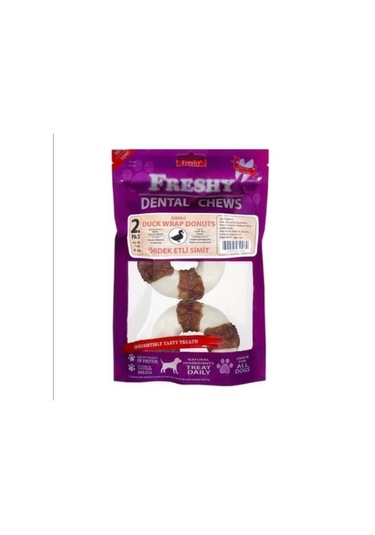 Freshy Duck Wrap Donuts Ördek Etli Simit Köpek Ödülü 6-8 Cm 2 Adet