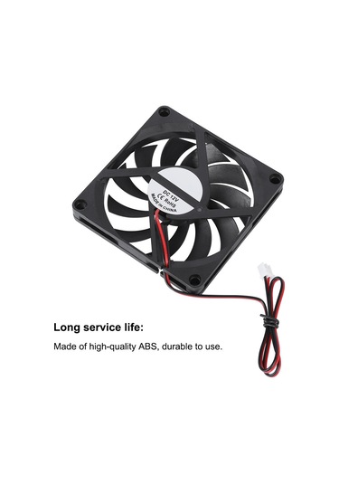 Yunboo 2 Adet 3d Yazıcı Soğutma Fanı 8010 12v Yağlı Eksenli - Yüksek Hızlı 6000r/min , Yüksek Hava Akımı 21.46cfm , Düşük Gürültü, Dayanıklı Abs Malzeme