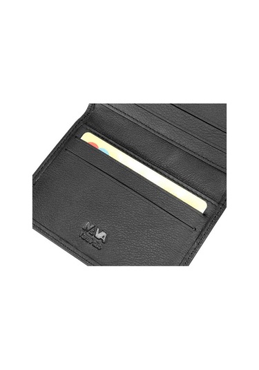 Nava Cıty Deri Kartlık Siyah Çok Renkli