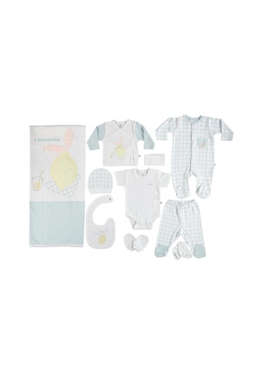 Bebek Yeşil Hastene Çıkışı 10 Lı Set Açık Bej