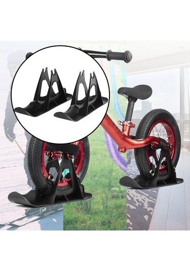 Suntek Çocuk Kayak Kızağı Ataşmanı Kar Denge Bisikleti Çim Siyah