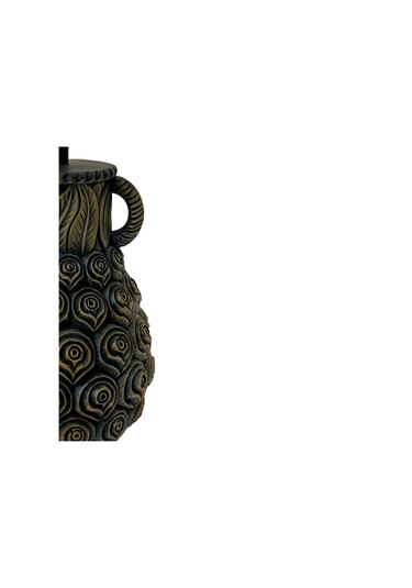 Rose Antrasit Gold Polyester Abajur Antrasit