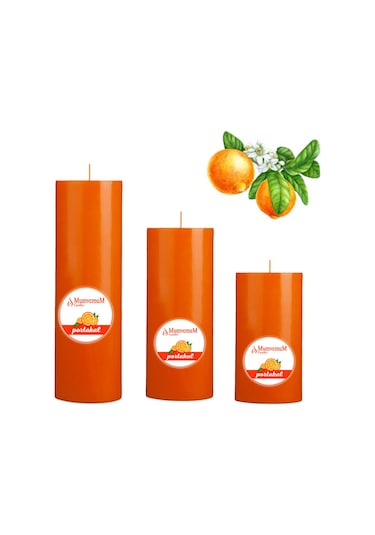 Big Portakal Kokulu Set Mum Çap 7 Cm Turuncu