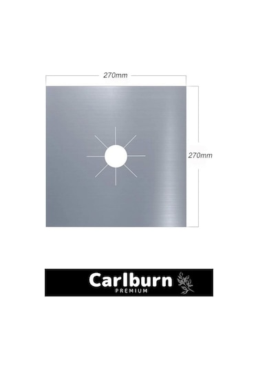 Premium Seri Yağ Kir Koruyucu İz Bırakmaz Kolay Temizlenir Ocak Koruyucu Alüminyum Ped Seti 5 Adet