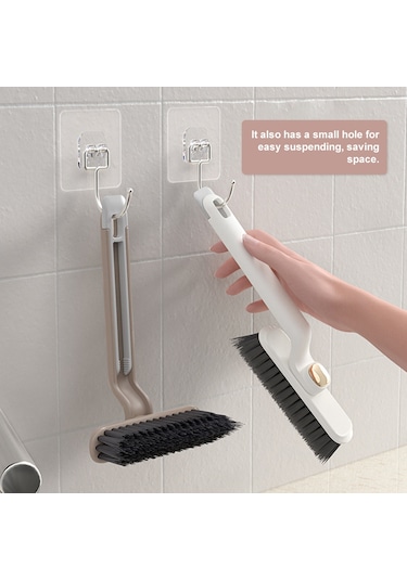 Hombey Mor 360 Derece Döner Başlı Sabit Tüylü Fıçık Temizleyici - Mutfak Ve Banyo İçin Tam Temizlik Aracı