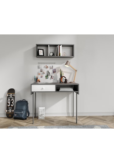 Major Antrasit Çalışma Masası Ve Üst Modül