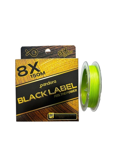 Pandora Black Label 8x 150m Green İp - Örgü Misina 0,20mm 11 Kg 0,20mm 11 Kg