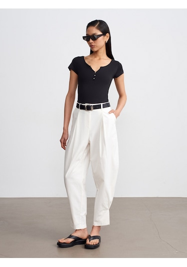 Dilvin 32688 %100 Pamuk Basic T-shirt-siyah