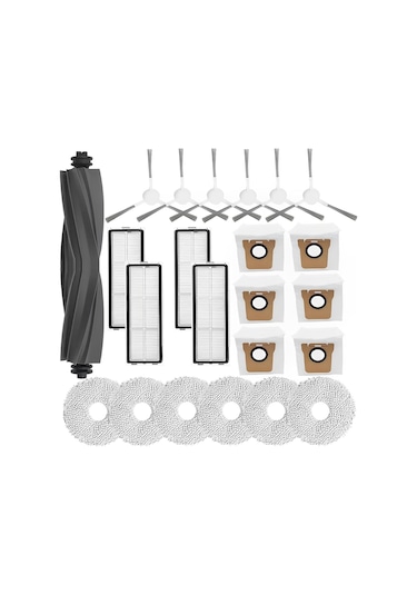 Xurunkeji Dreame L10s Ultra/dreame L10s Ultra Robot Süpürge Yedek Parçaları Ana Yan Fırça Hepa Filtre Paspas Bezi Toz Torbaları