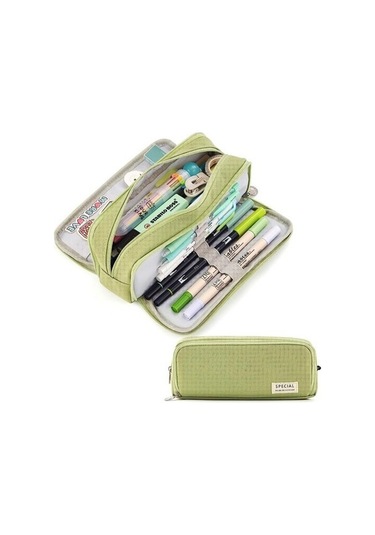 Okul Genç Kız Erkek Için Büyük Kapasiteli Kalem Kutusu 3 Bölmeli Kese Kalem Çantası Dj9js3 Diğer