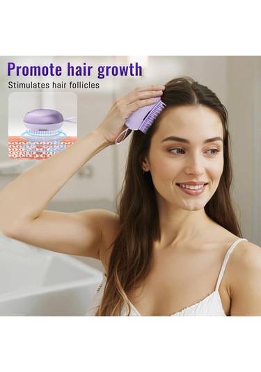 Hangfox Negatif İyonlu Saç Bakımı Tarak, İki Hızlı Titreşimli Saç Derisi Masajı, Statik Ve Kıvrımları Giderir, Saçı Yumuşak Ve Dürtümsüz Hale Getirir