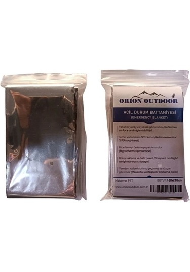 Darsenale Acil Durum Termal Battaniye Metalize Isı Yalıtımlı 160x210cm Uzay Battaniye Çok Renkli