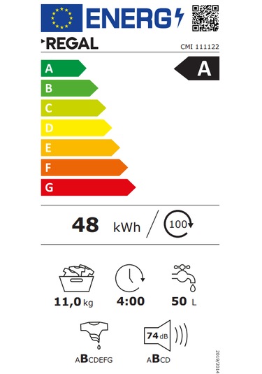 Regal CMI 111122 11 KG 1200 Devir Çamaşır Makinesi