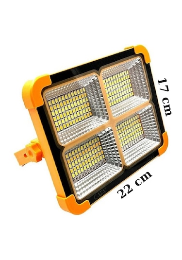 Güneş Enerjili Solar Led Projektör Taşınabilir Fenerli Powerbank