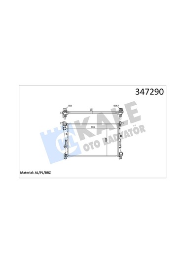 Kale 347290 Radyatör Fıat Egea 1.3-1.6 Multijet-1.4 Al-pl-brz 52052630