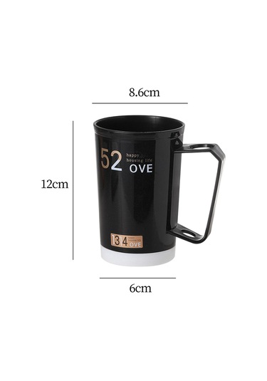 Suntek Banyo Tumbler Bardak Diş Fırçası Kupa Siyah