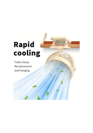 Willowhaven 2025 Tip B Mini Usb Klipsli Taşınabilir Fan Çok Fonksiyonlu Kamp Ofis Spor Hediyesi