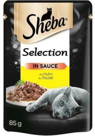 Sheba Pouch Gravy Soslu Tavuk Etli Yetişkin Kedi Konservesi 85 G