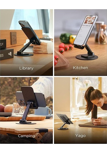 Pmr Masa Üstü Telefon Tutucu Metal Ayak Plastik Gövde