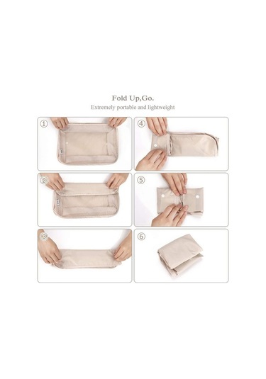 Agoodshop Adet Seyahat Saklama Çantası Seti Saklama Kutusu Taşınabilir Bagaj Saklama Çantası Elbise A Ahşap