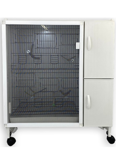İstanbul Kafes Model Slt02y Pvc Kuş Dolabı