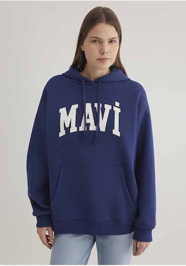 Mavi - Mavi Logo Baskılı Mavi Sweatshirt 1600361-70722