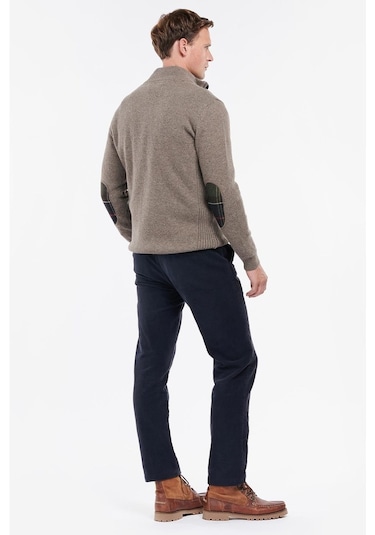 Barbour Holden Half Zip Kazak Ol76 Military Marl Kahverengi