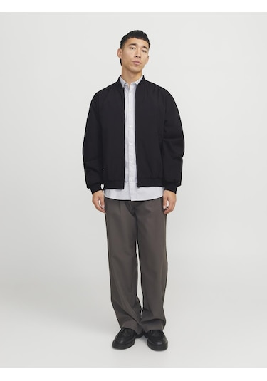 Erkek Beyzbol Yaka Bomber Ceket - Charge - 12268608 Black Siyah