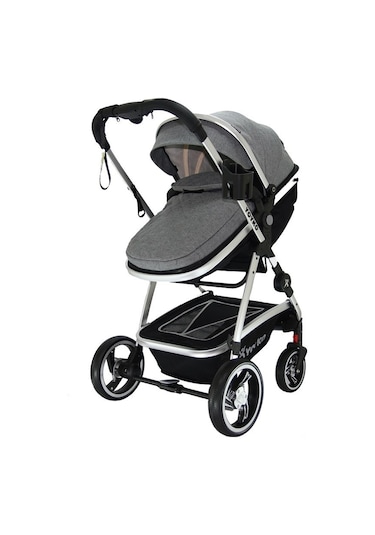 Yoyko City Seyahat Sistem Bebek Arabası 3 İn 1 Gri Silver