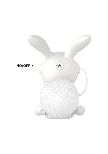 Cbtx 3w Başucu Usb Gece Lambası Ay Tavşan Lazer Atmosfer Projeksiyon Lambası