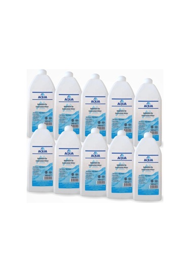 Aqua Deiyonize Su Distile Su 1 Lt - 10 Adet
