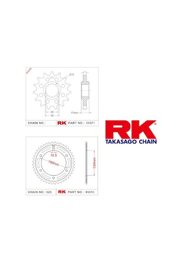 Rk Dişli Seti Honda Cbr 600 Rr 03-06