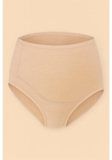 Kadın Pamuklu Likralı Hamile Lohusa Külot Ten Kompedan K23582-ten Ten Rengi