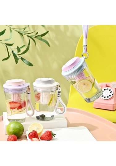 Saplı Öğrenci Sevimli Su Bardağı, Saman Fincanı, Çay Su Ayırma, Taşınabilir Kore Tarzı Içecek, Kahve Fincanı, 480ml I8atkw Diğer