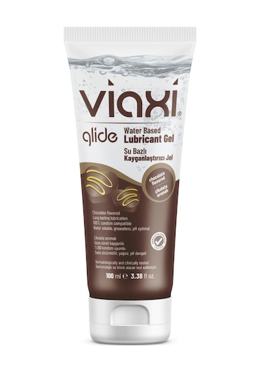 Viaxi Glide Su Bazlı Kayganlaştırıcı Jel Çikolata Aromalı 100 ML