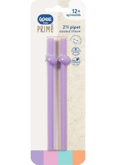 Wee Baby 929 Prime Pipet Silikon Ikili Mor
