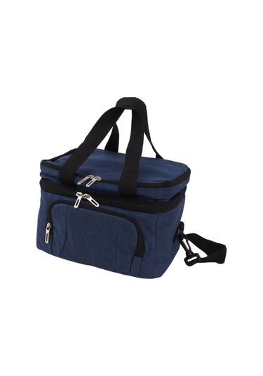 Katlanabilir Soğutucu Çanta Oxford Kumaş Peva Sızdırmaz Çift Yalıtımlı Soğutucu Çanta Seyahat, Plaj, Piknik, Kamp, Koyu Mavi 10l Ayarlanabilir Omuz Askılı Çok Renkli