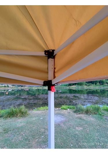 3x3 M 40 Mm Altıgen Gazebo Tente Krem