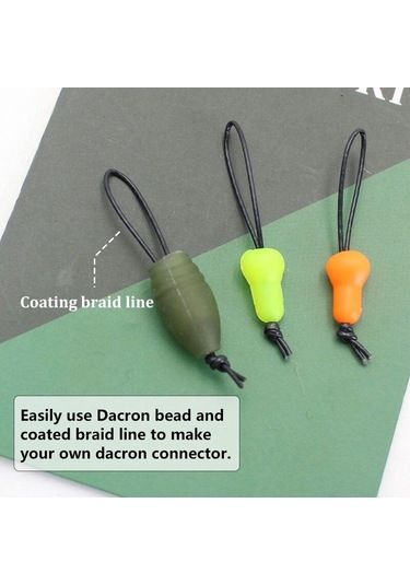 Yeşil 8 Adet Sazan Balıkçılık Aksesuarları Dacron Kutup Konektörü Kibrit Direği Olta Takımı Kuleleri İçin Sazan Yöntemi Besleyici Olta Takımı