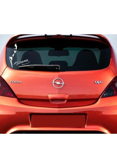 Atatürk Silüeti Ve Imza Stickeri Atatürk Imzalı Sliüet Arka Cam